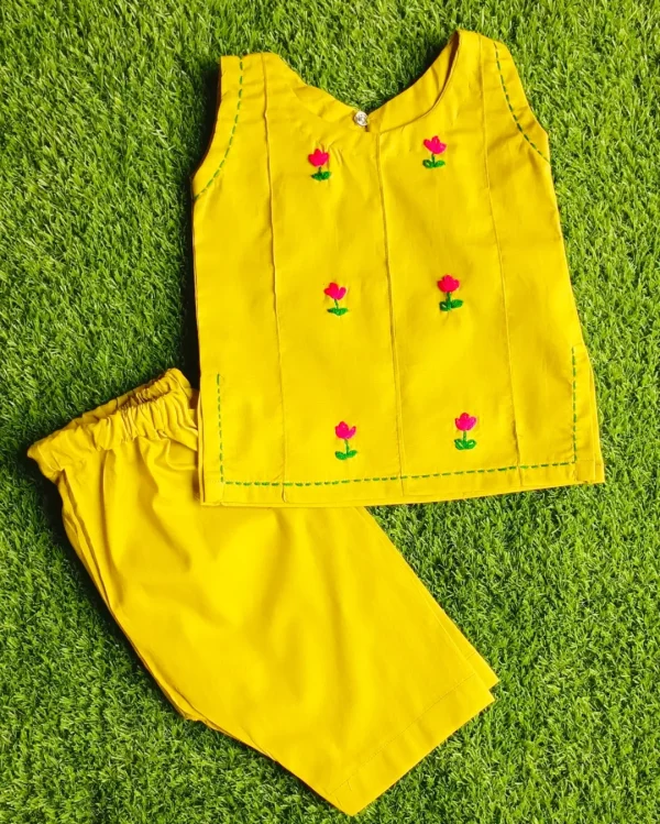 Kids Lawn Embroidery Suit