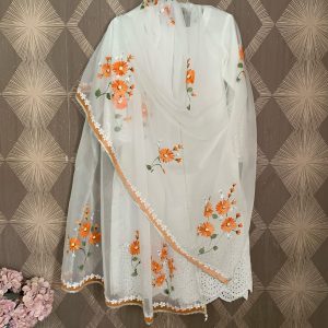 2Pc Lawn Handpainted Suit