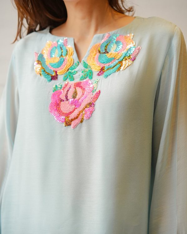 2pc Pastel Embalishment Dress - Image 3