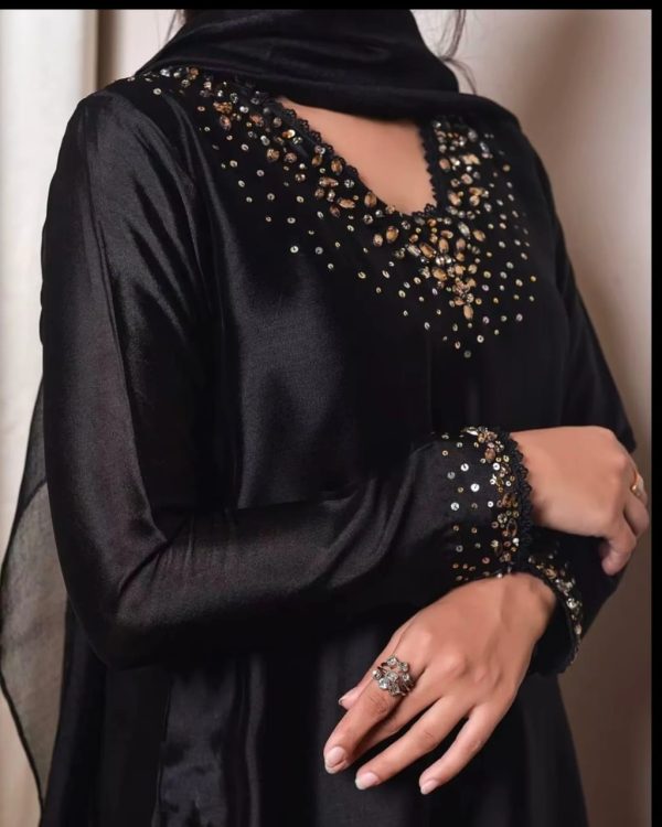 3pc Festive Black Dress - Image 2