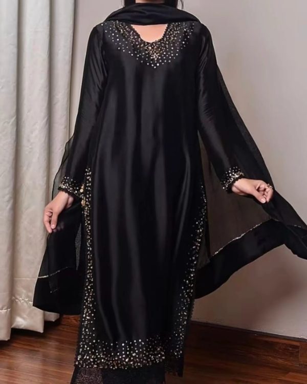 3pc Festive Black Dress