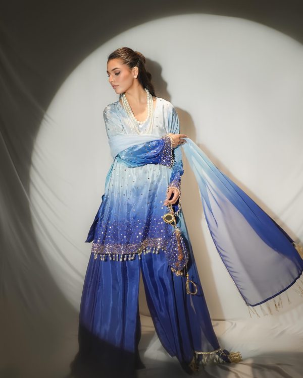 3pc Event Wear Shaded Dress