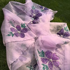 Hand Painted Pastel Duppata