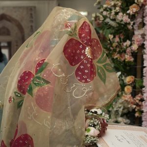 Nikkah Duppta Handmade Paint & Gutta