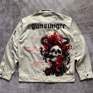 Hand Painted Skull Jacket