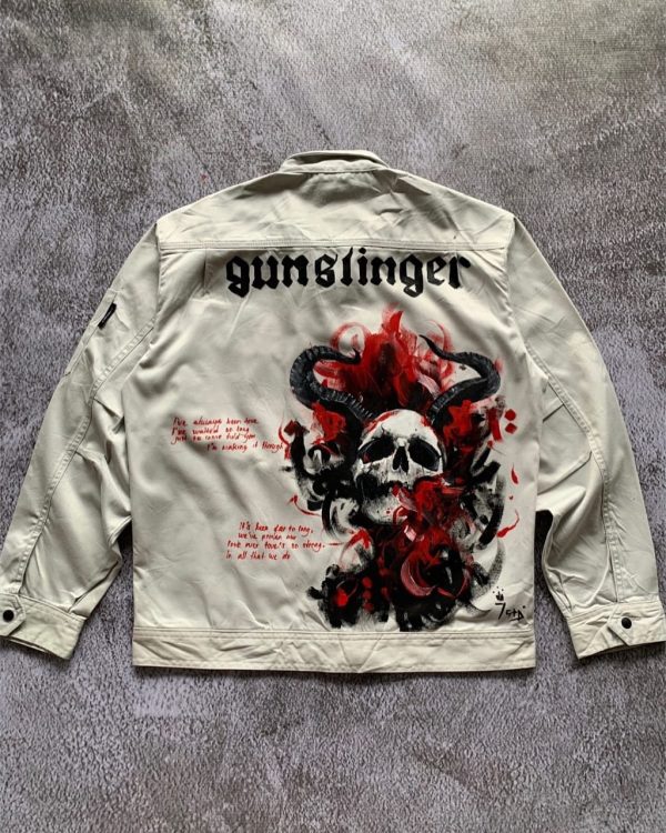 Hand Painted Skull Jacket