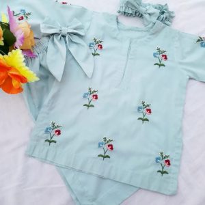 Embroidered Kurtta for Kids Khaddar & Lawn